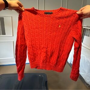 Polo Ralph Lauren women’s cable knit sweater crew neck